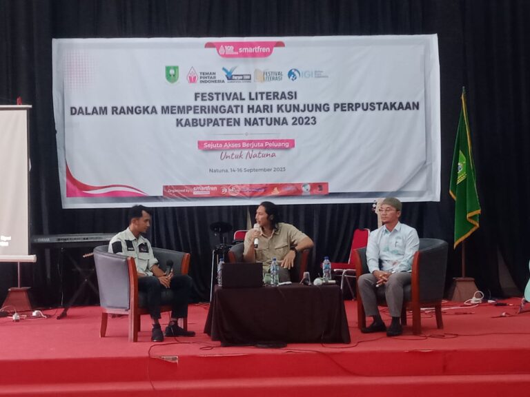 Read more about the article Kenalkan Budaya dan Alam, Pengurus Geopark Natuna Menjadi Narasumber Dalam Seminar Literasi