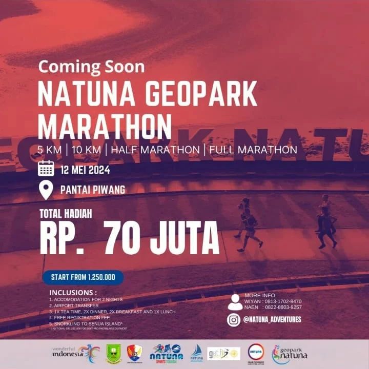 Read more about the article Natuna Geopark Marathon Digelar Bulan Mei 2024